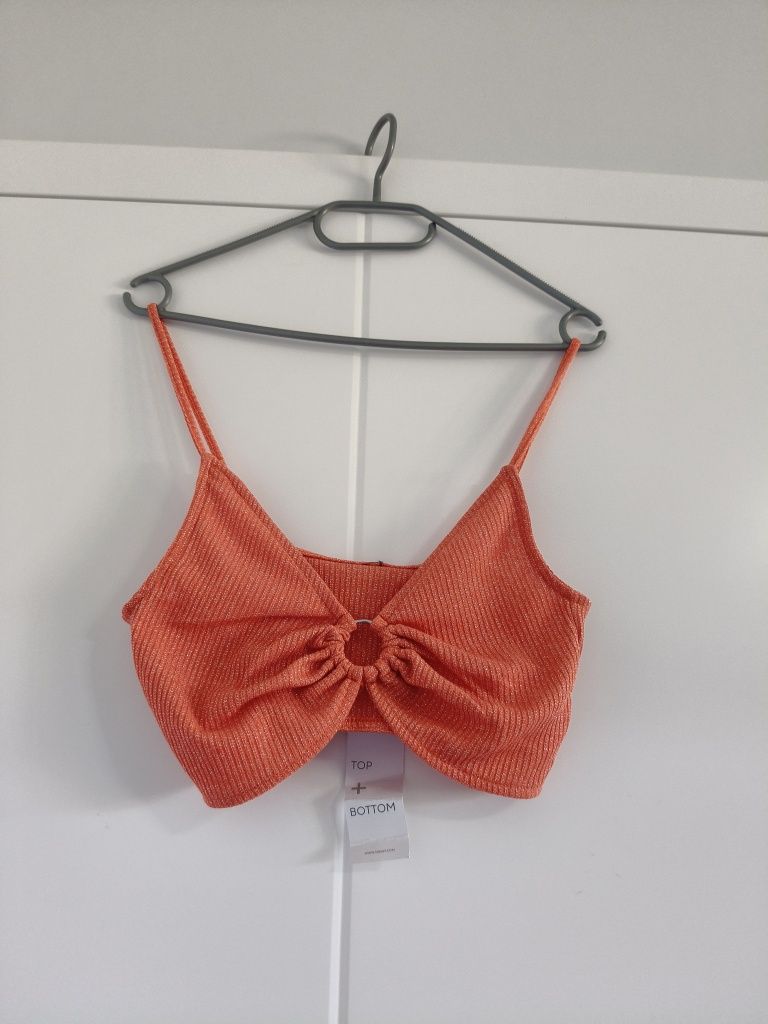 Cropp top party bluzka Orange pomarańczowa S