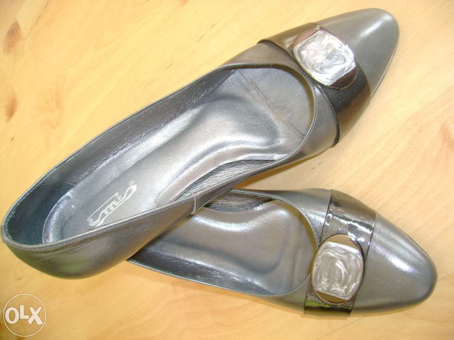 Skórzane szpilki EMIS buty czułenka roz 40