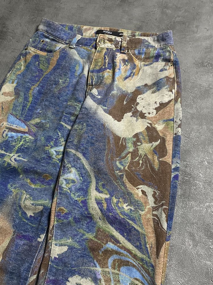 Jaded London Marble Print Jeans джинсы с принтом