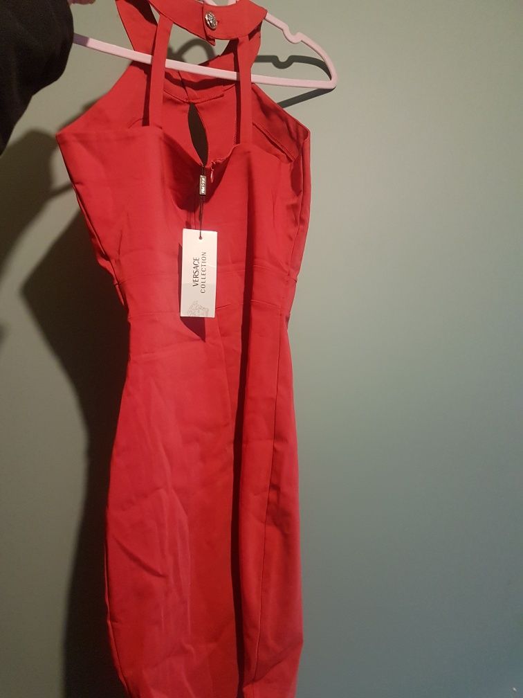 Sukienka czerwona Versace M
