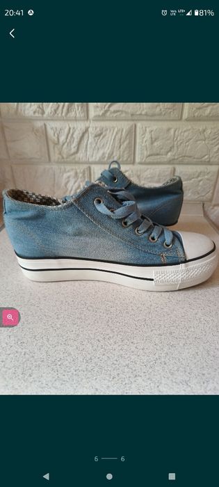 Trampki na koturnie roz .40 wkładka 25 cm zapraszam
