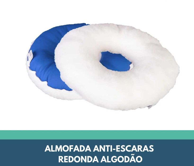 Almofada anti-escaras redonda de algodão