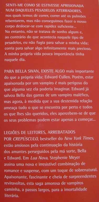 2 Livros - Crepúsculo e Lua Nova - Autora: Stephenie Meyer