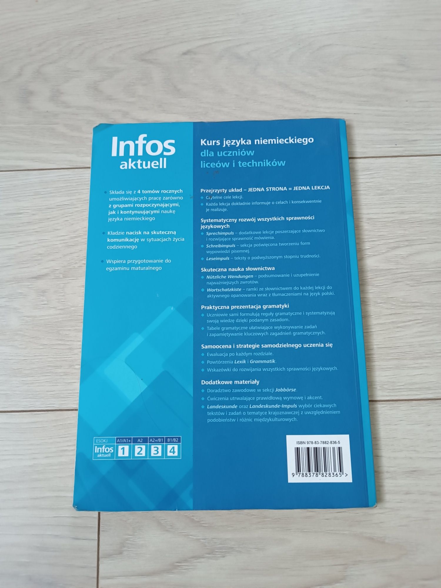 Książka do języka niemieckiego infos klasa 1 liceum i technikum