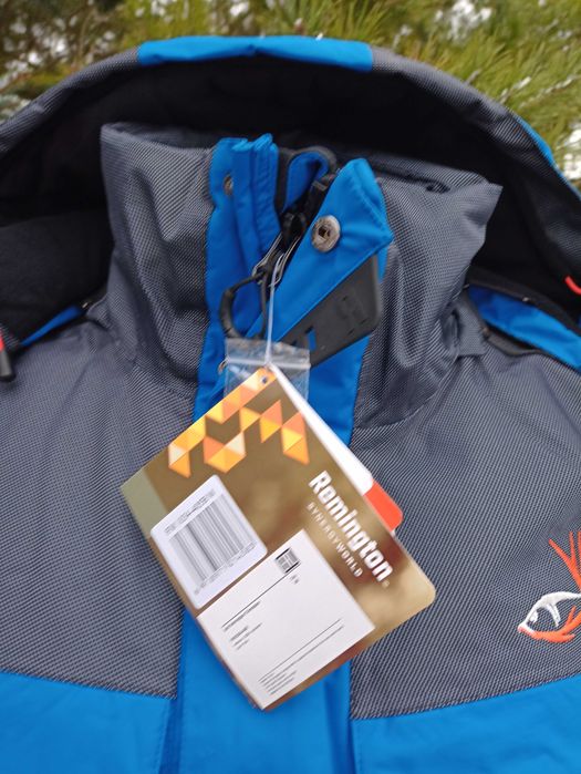 Nowy Komplet wędkarski rozm.M Remington Fishing kurtka+spodnie ogrodni