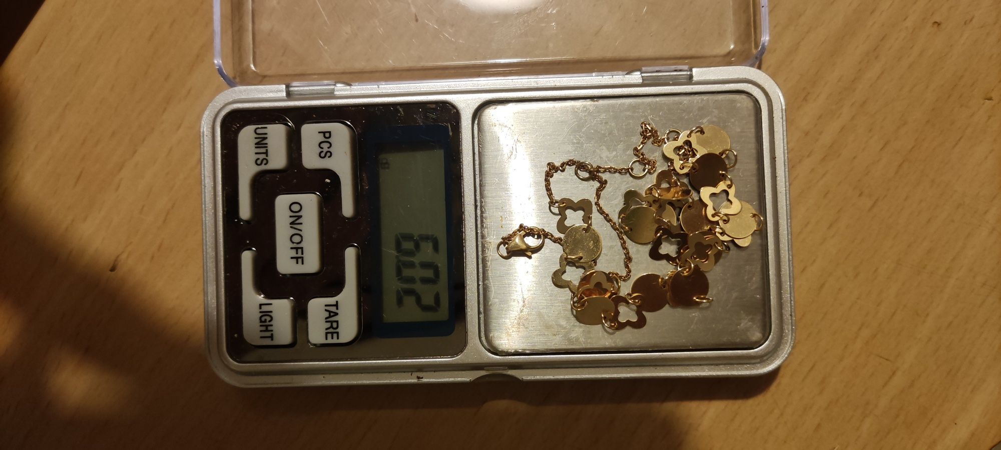 Złoto 585 kolia naszyjnik 6,02g łańcuszek złoty próba 585