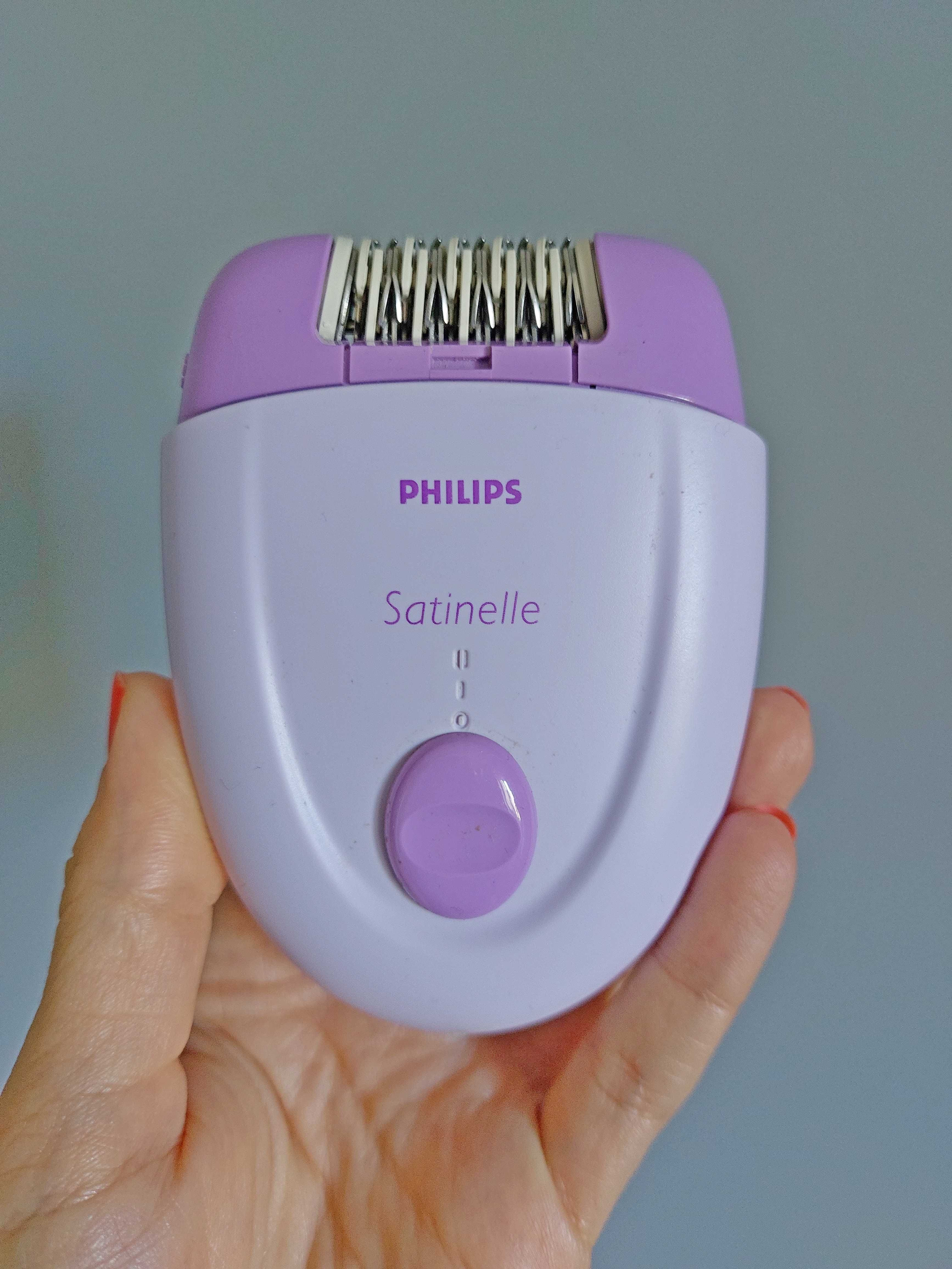 depilator Philips Satinelle HP2843/00, fioletowy, golarka