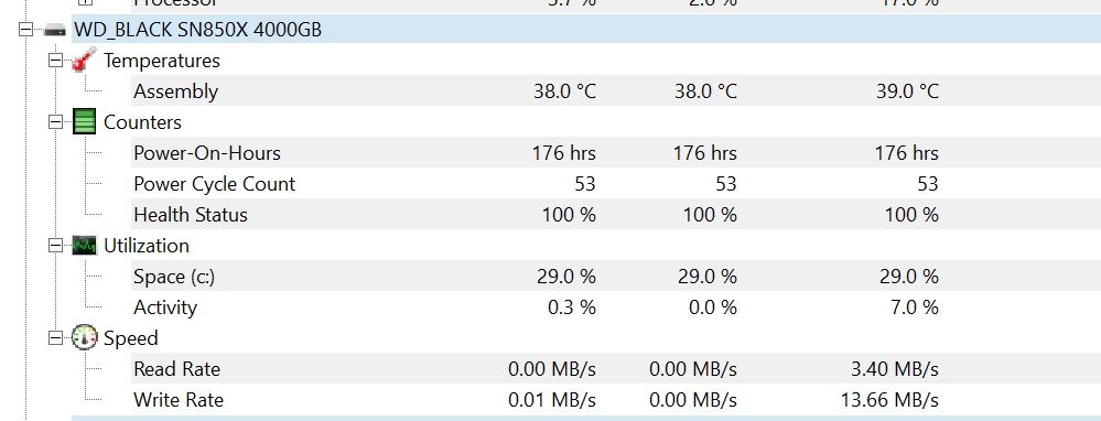 WD Black SN850X 4TB M.2 PCIe Gen4 NVMe GW 54M SSD