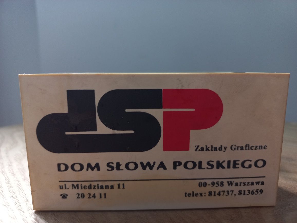 Pojemnik biurowy PRL - Dom Słowa Polskiego