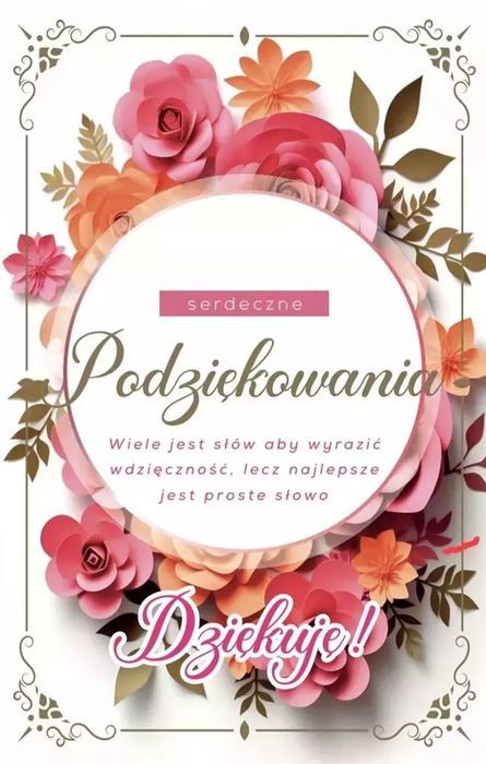 Karnet Podziękowania. Yeku