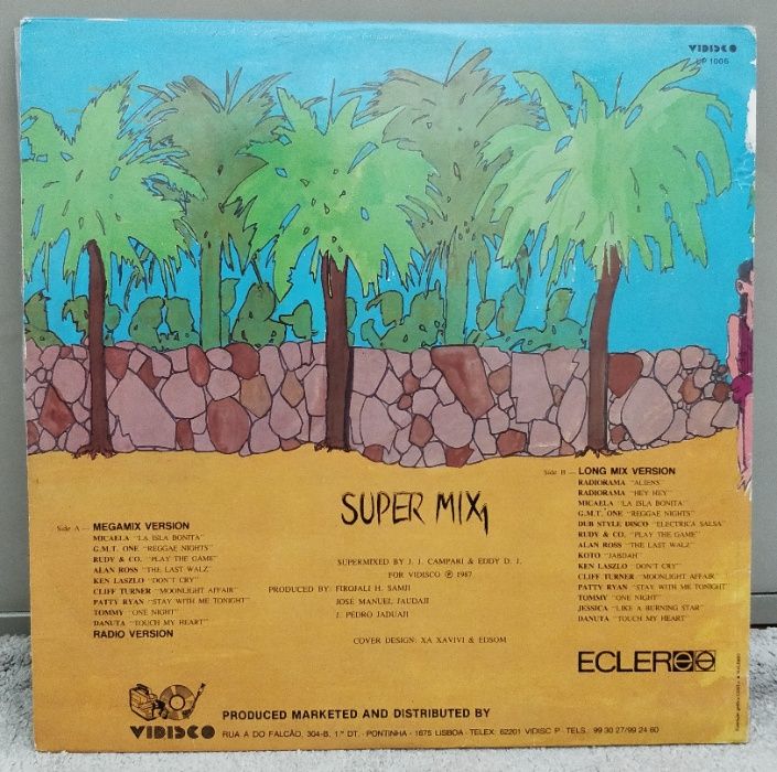 Discos vinil LP Super Mix 1, Angie Gold, Megamix