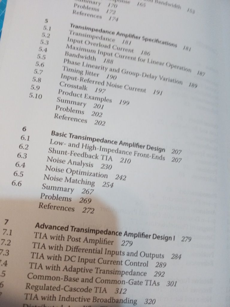 Analysis and of Transimpedance Amplifiers for Optical Re - Säckinger