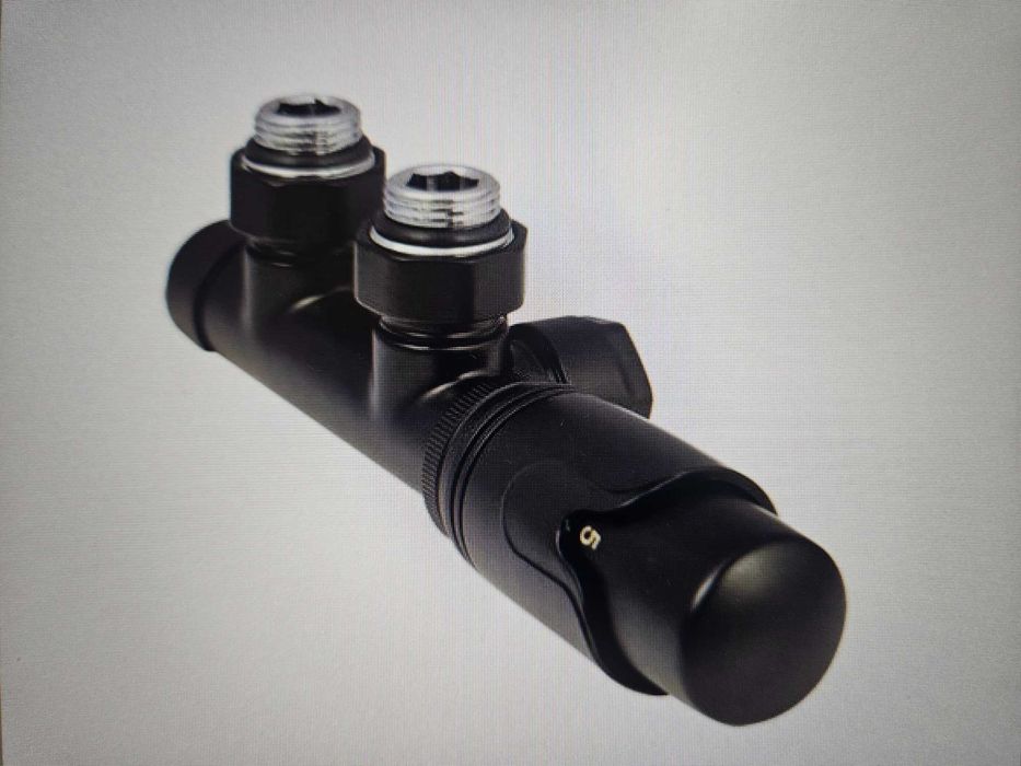 Zestaw zaworów do grzejników, wszystkie rodzaje; czarny, biały, grafit