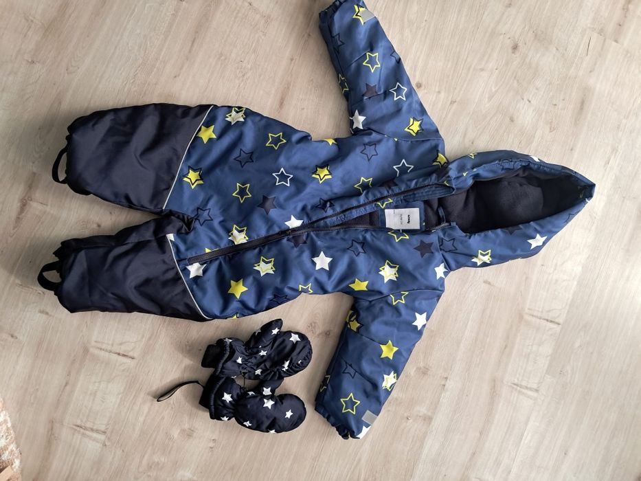 Kombinezon zimowy rozmiar 92 / 98, rękawiczki gratis