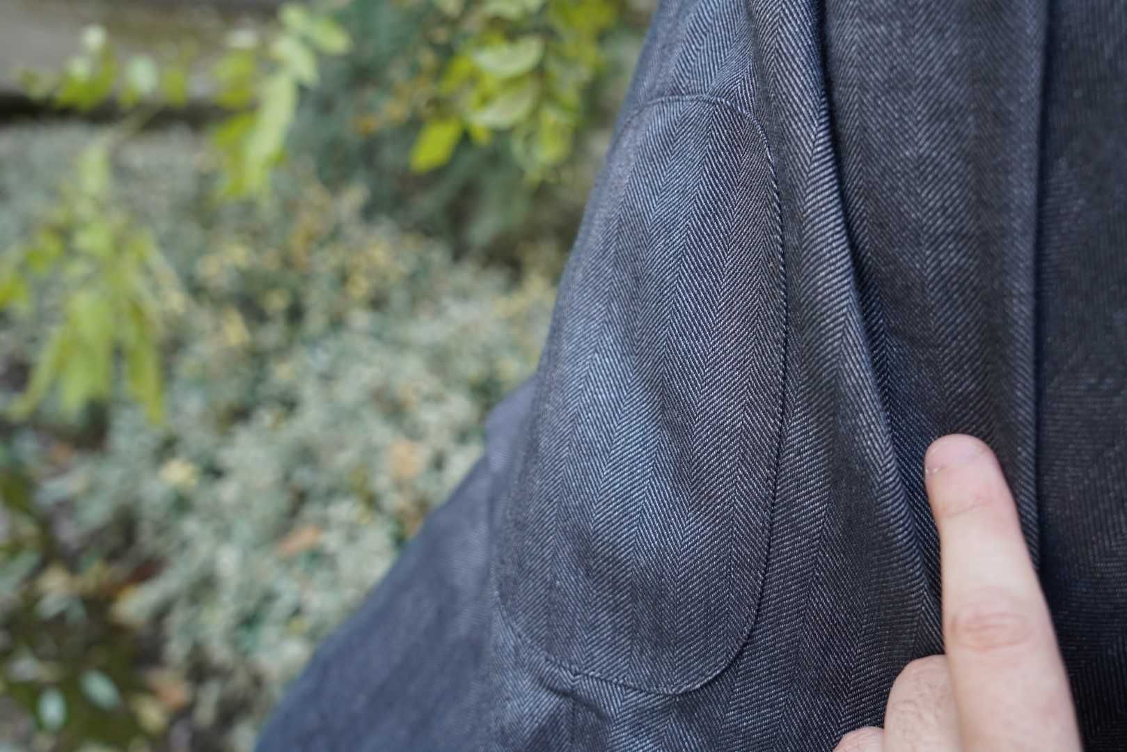 Burberry bawełniana lniana marynarka szara 50 L