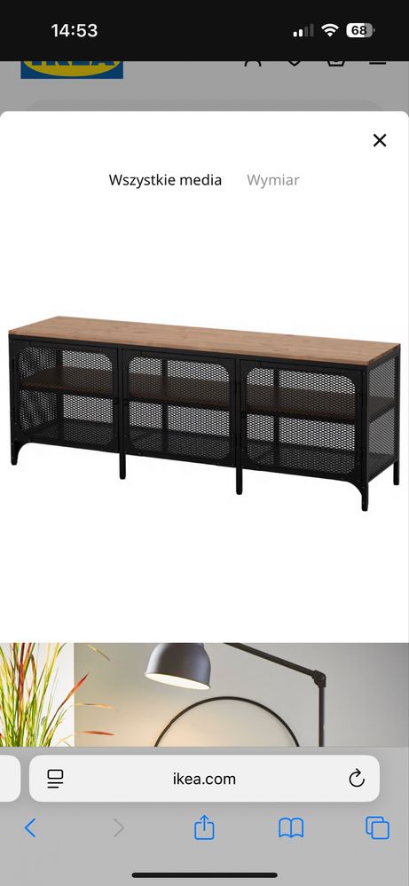 Zestaw Ikea FJÄLLBO szafka pod tv, stolik kawowy