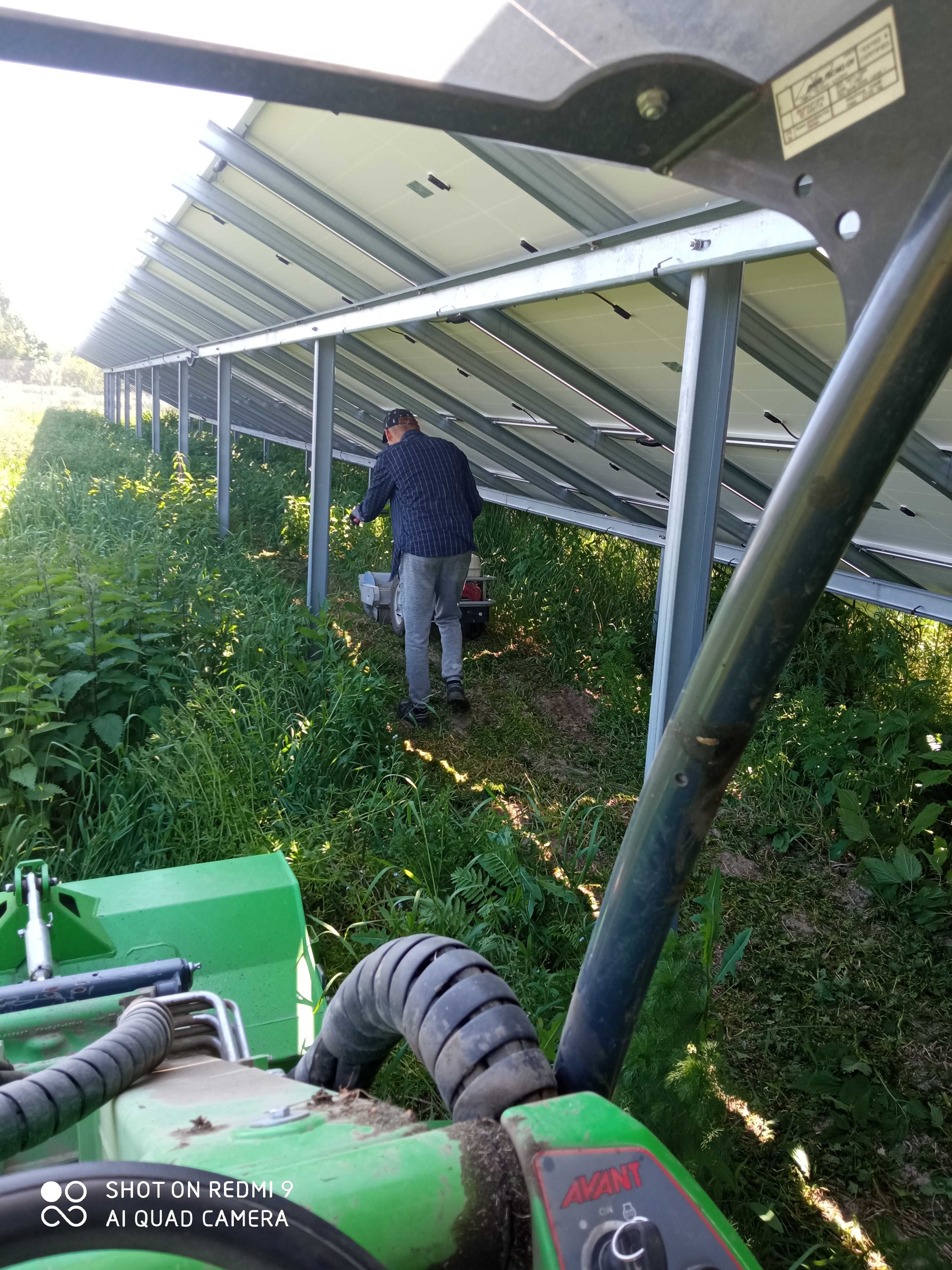 Koszenie elektrowni, farm fotowoltaicznych, działek, zakrzaczeń