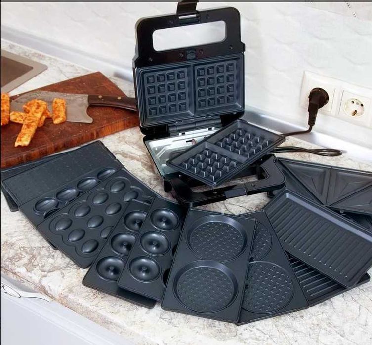 НЕМЕЦКАЯ Вафельница 7в1 2200 Вт Zepline ZP-811 Мультимейкер 7 насадок