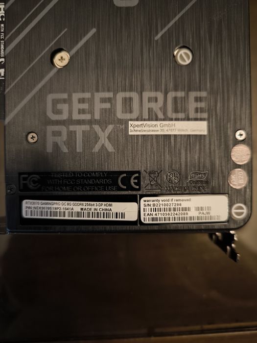 Placa de vídeo GPU 3070 8GB vários modelos