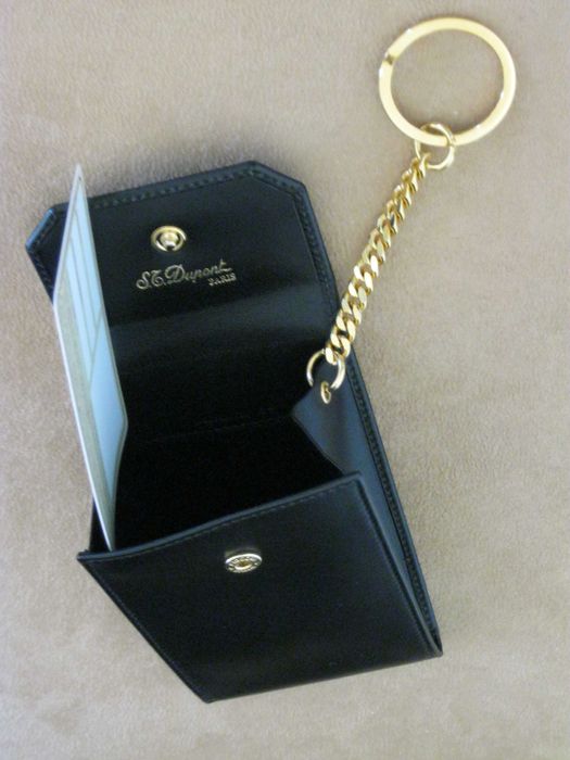 S.T.DUPONT Porta Chaves em Pele Original