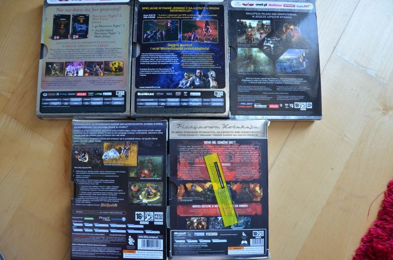 Gry PC Wiedźmin Neverwinter Nights 2 Gears Of War Sacred 2 Mass Effect