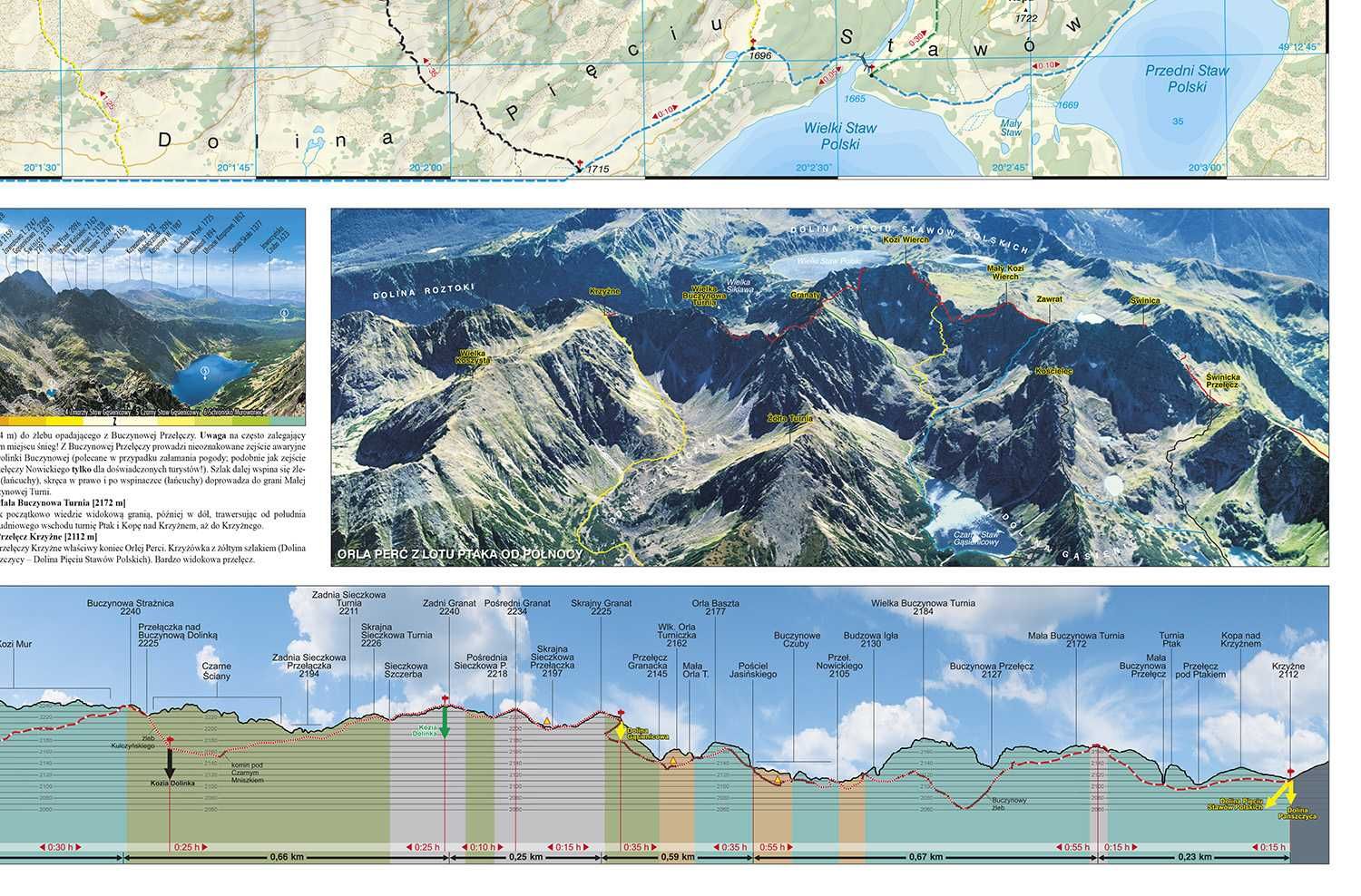TATRY POLSKIE - ORLA PERĆ Mapa laminowana wit