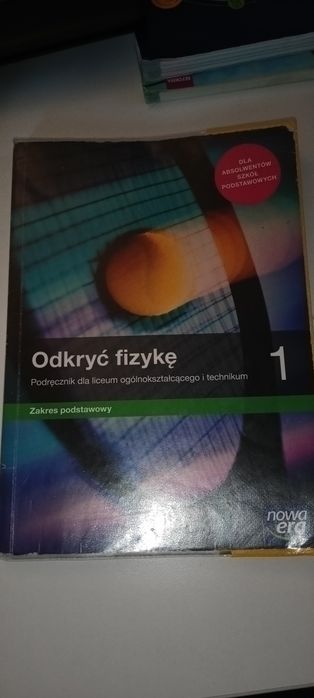 Książka odkryć fizykę 1 zakres podstawowy dla technikum oraz liceum