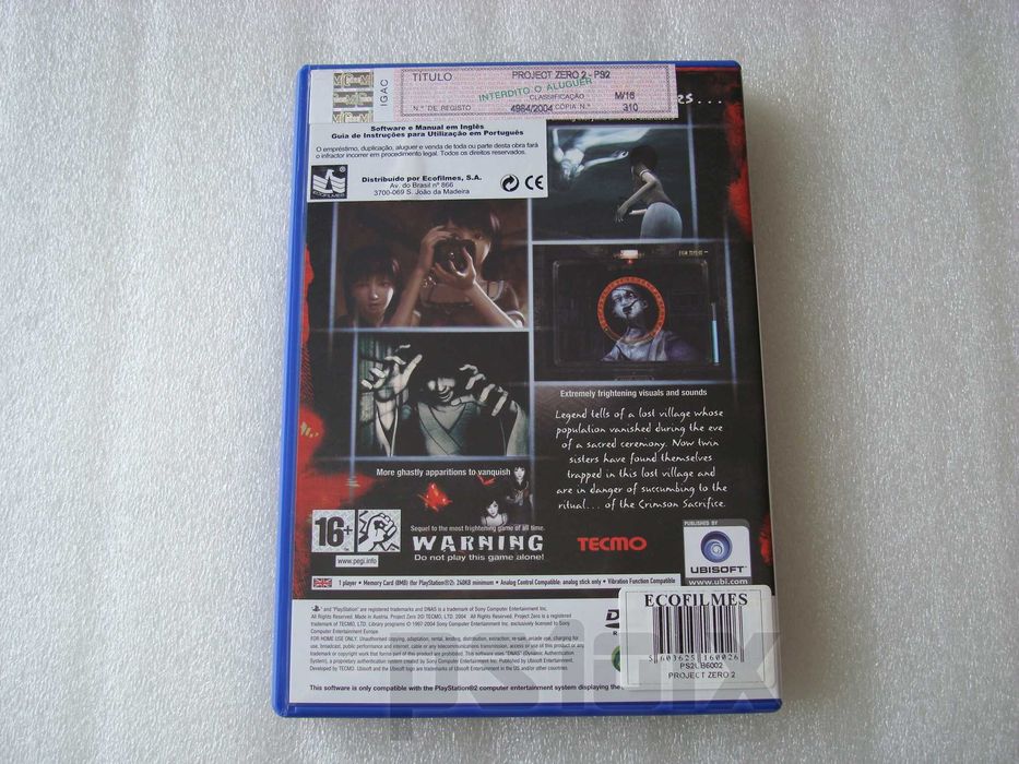 Project Zero playstation ps2