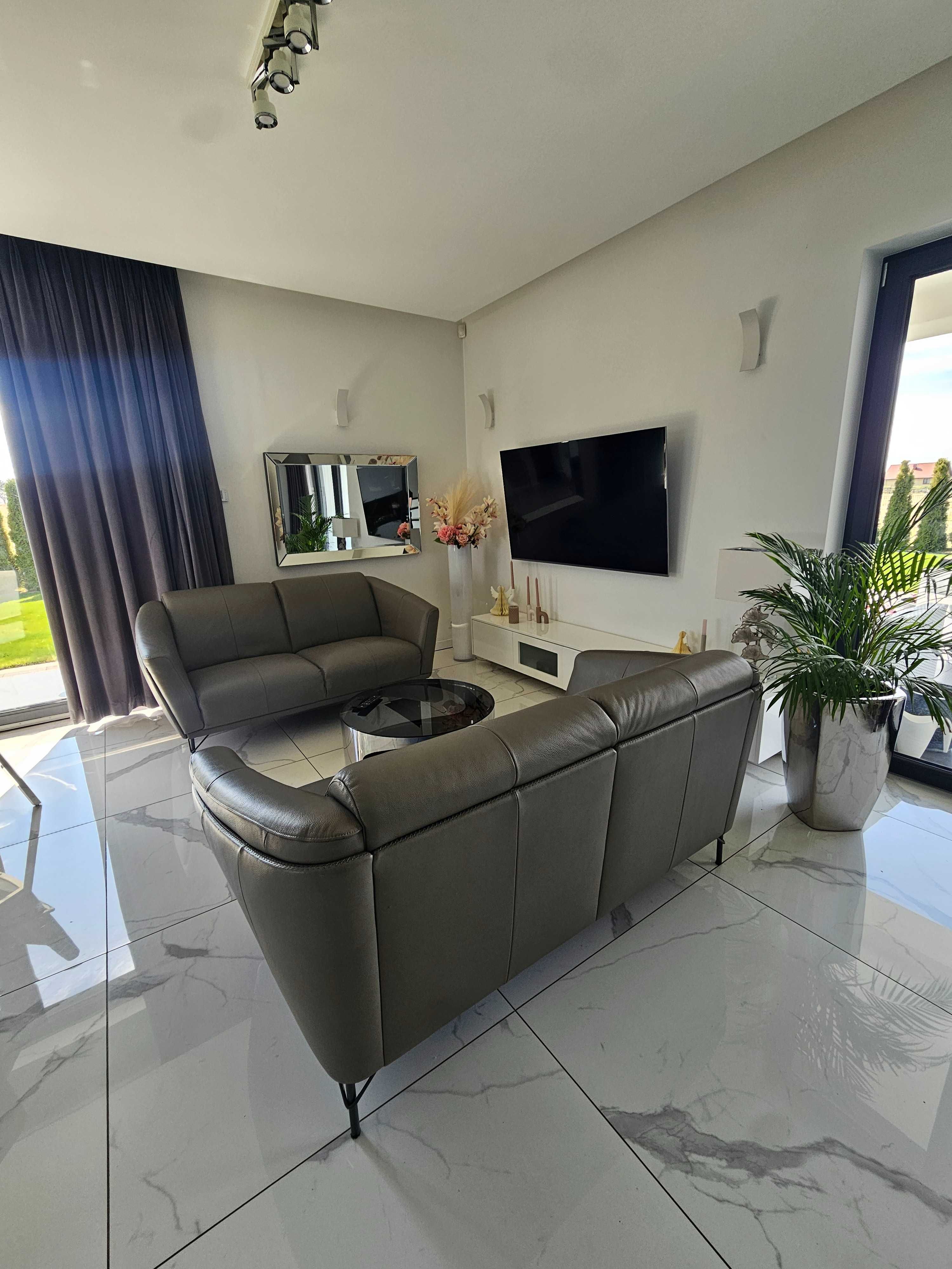Kler sofa W184 szary zestaw