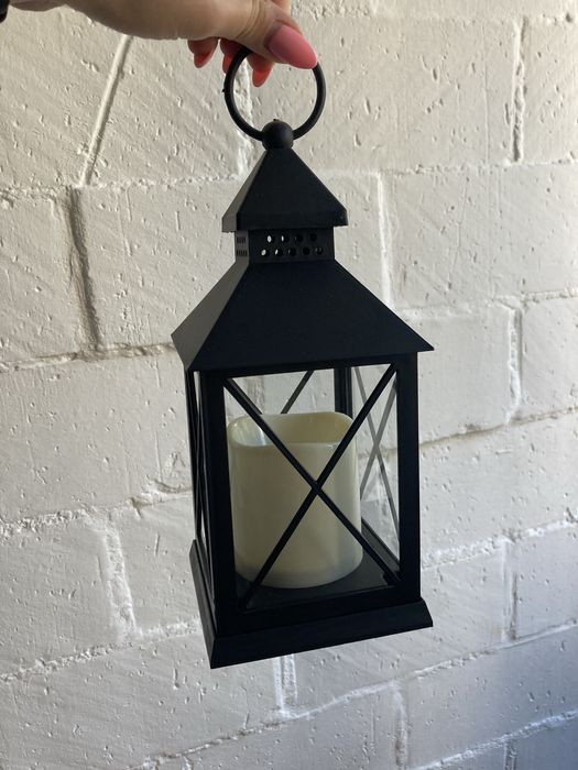 Lampion latarnia led nowe Czarne