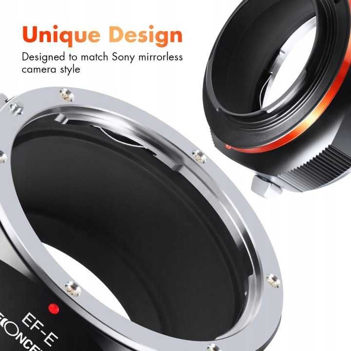 Adapter Canon EOS na Sony E-mount K&F Concept PRO wersja PRO