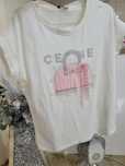 T-shirt zdobiony cyrkonie L