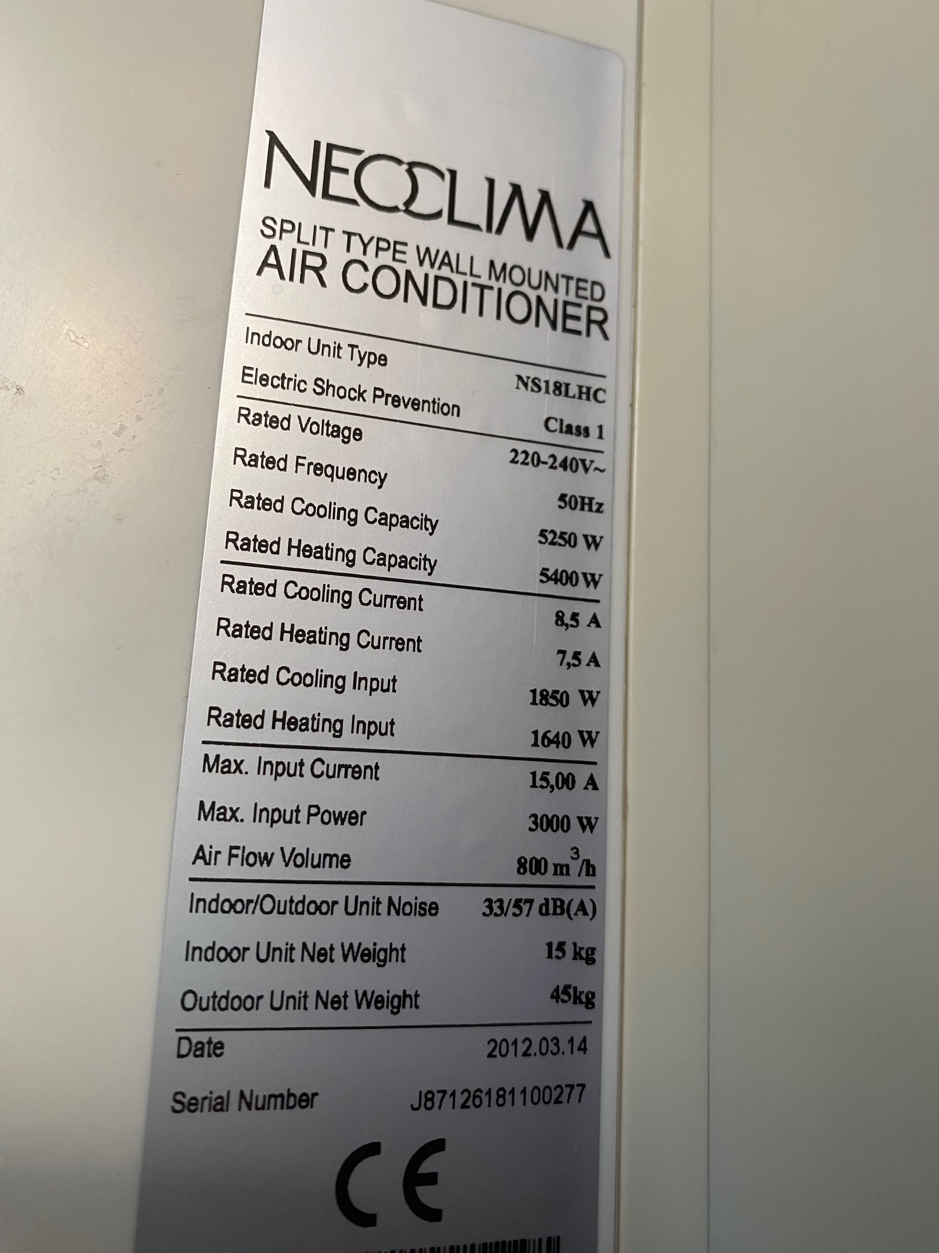 Продам кондиціонер Neoclima