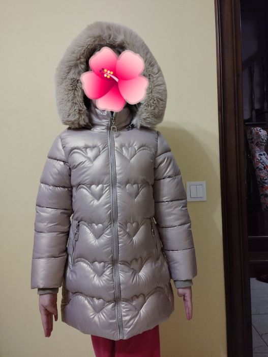 Зимова куртка, курточка, плащик на дівчинку