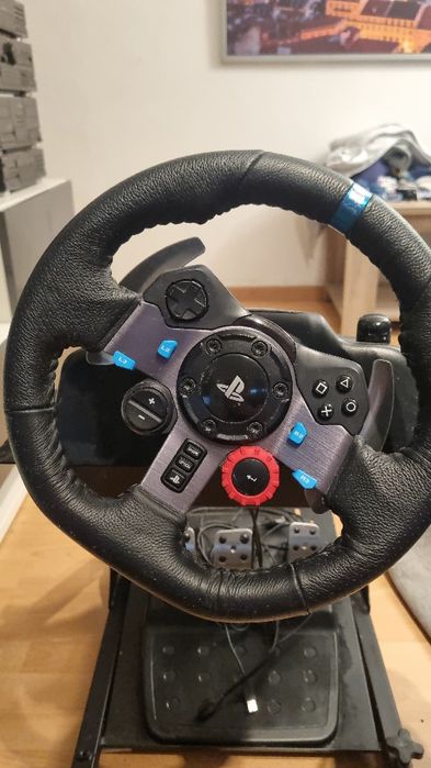 volante logitech +pedais+ selector +suporte