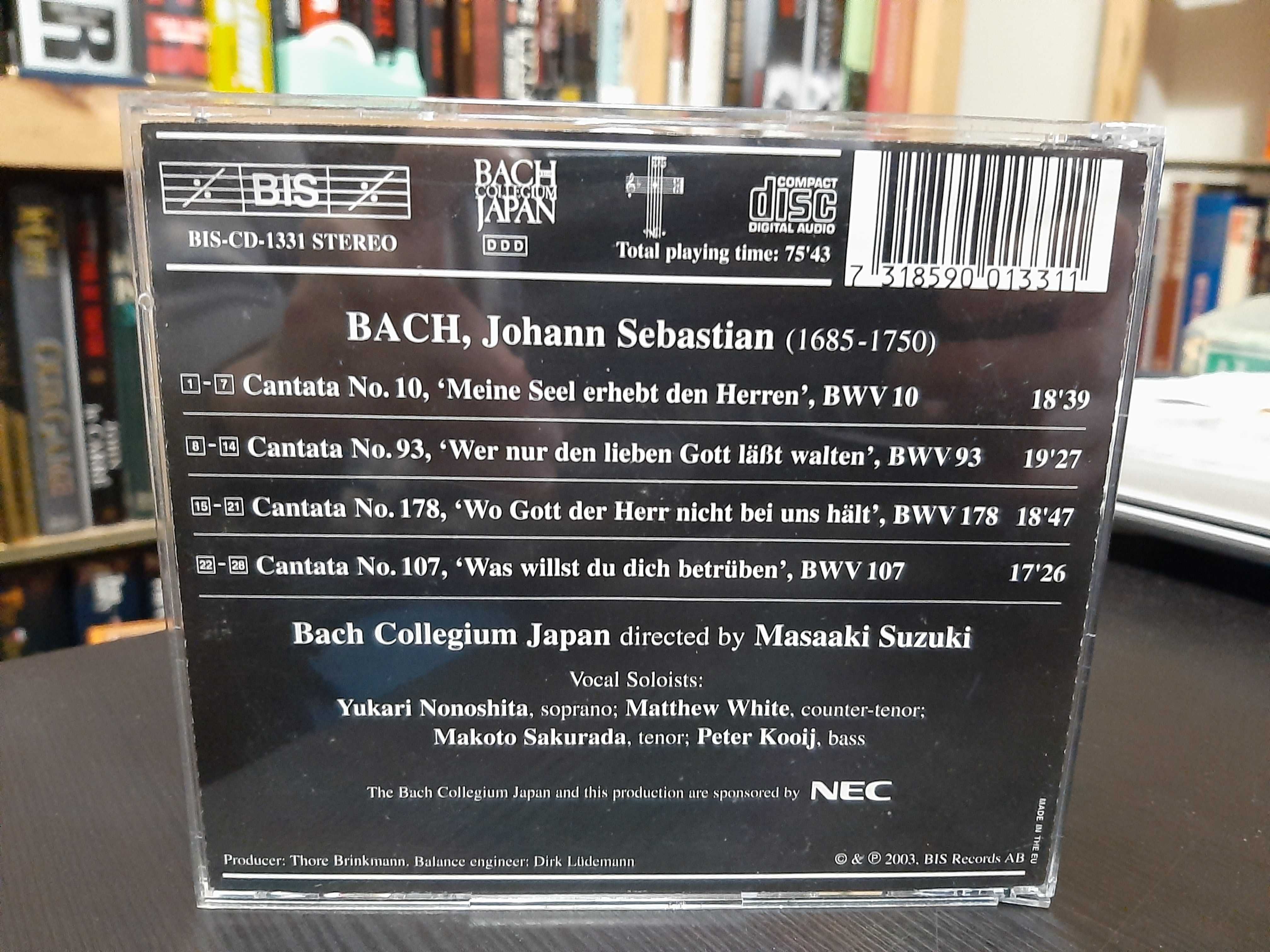 Bach – Cantatas BWV 10, 93, 107, 178 – Bach Collegi JP, Masaaki Suzuki