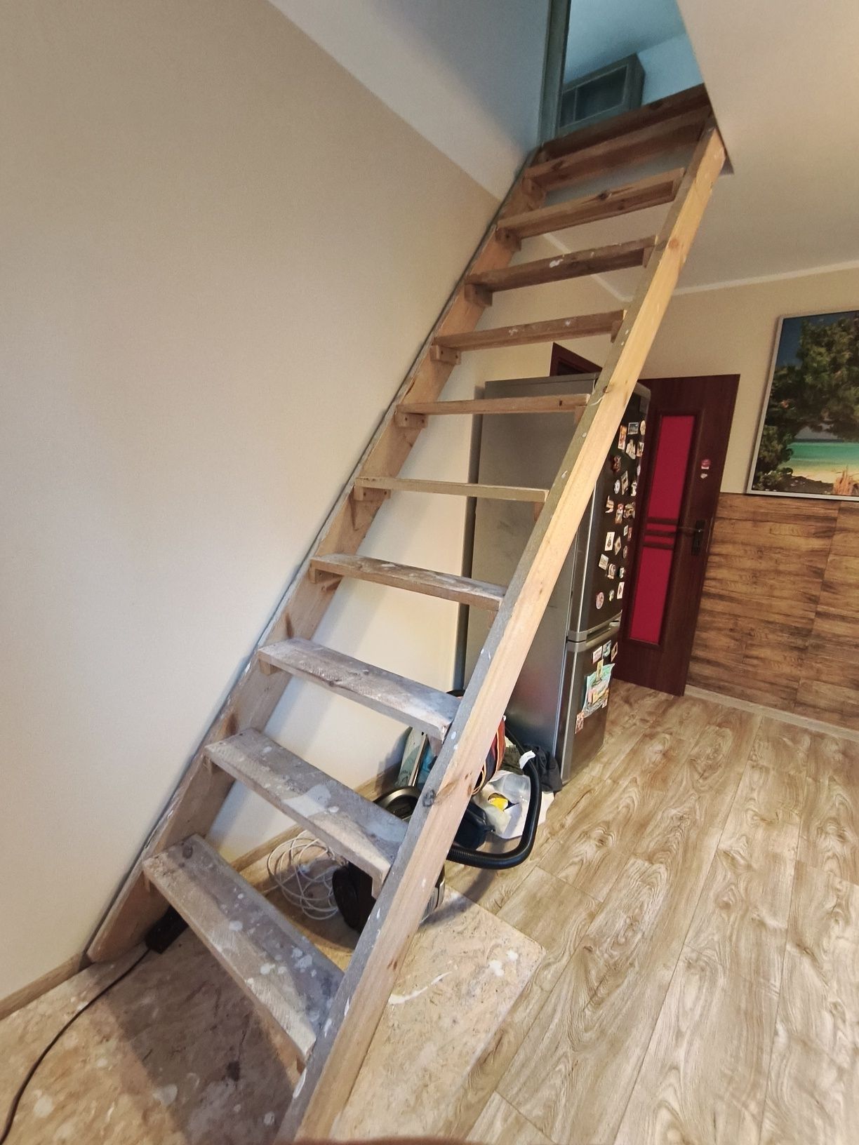 Schody techniczne 290 cm wysokie na 75 szerokie