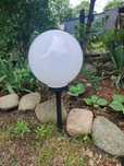 Lampa ogrodowa kula 30 cm, pakiet