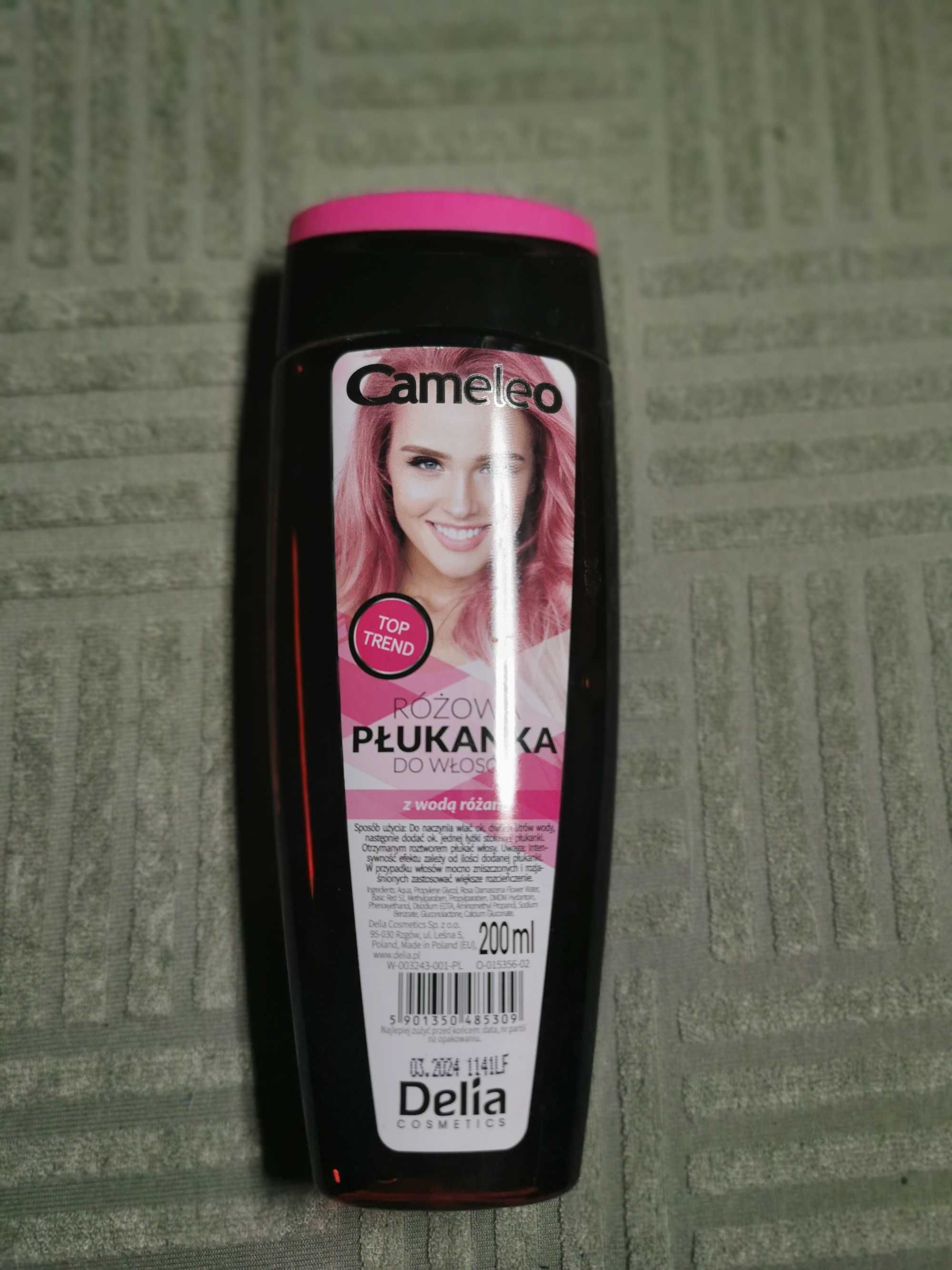 Cameleo - różowa płukanak do włosów