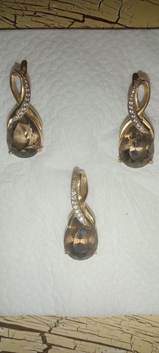 Комплект серьги и подвеска