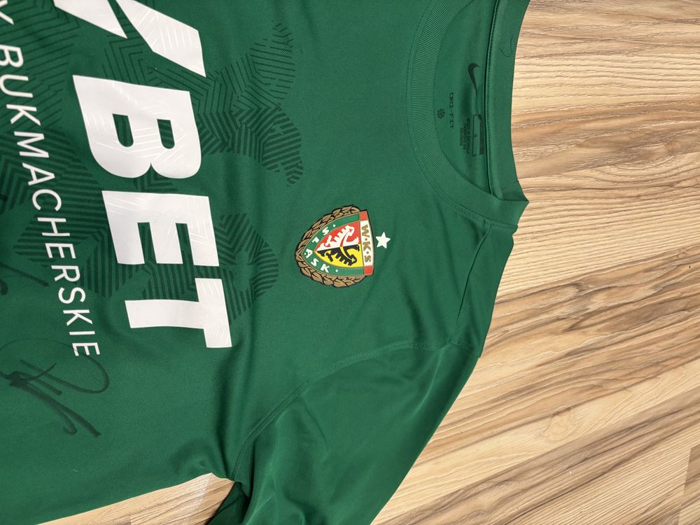 Koszulka nike Śląsk Wrocław z podpisami
