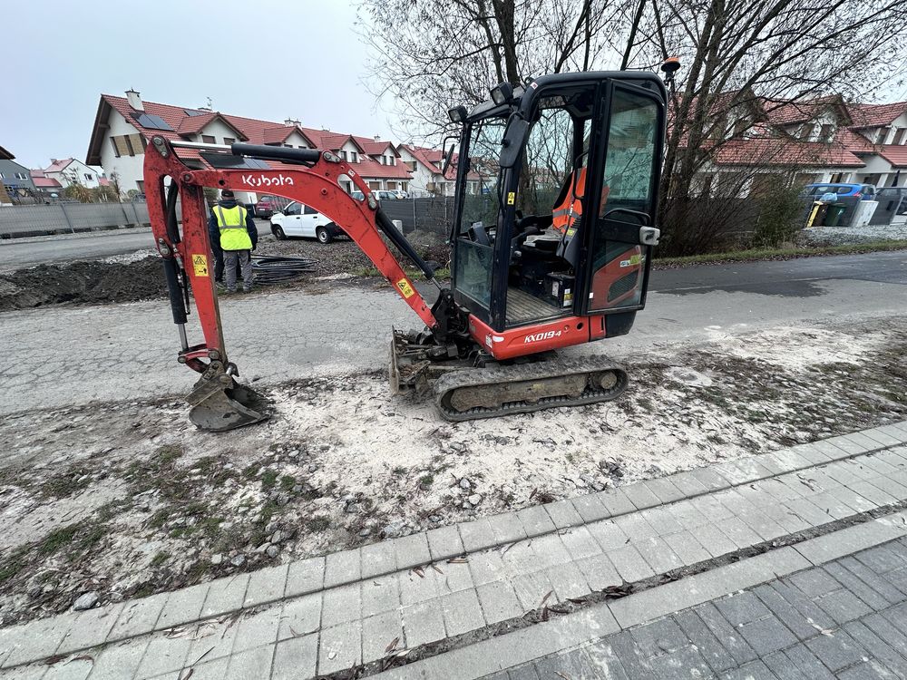 Usługi minikoparką  ,wynajem z operatorem Wroclaw i okolice