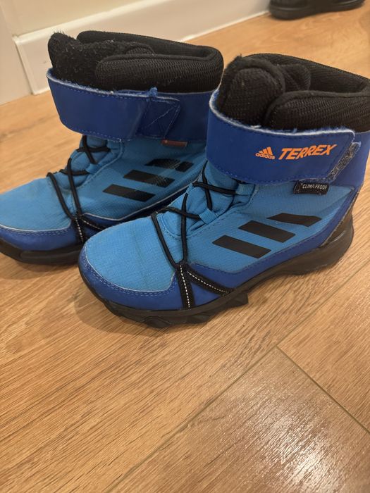 Buty zimowe niebieskie adidas 31