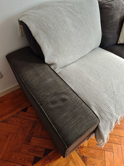 Sofá IKEA VIMLE — 2 lugares, braços largos (capa Lejde antracite]