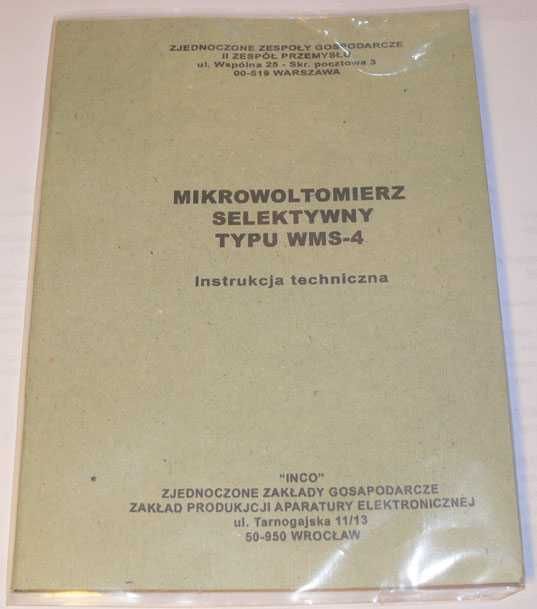 Instrukcja mikrowoltomierz selektywny WMS-4