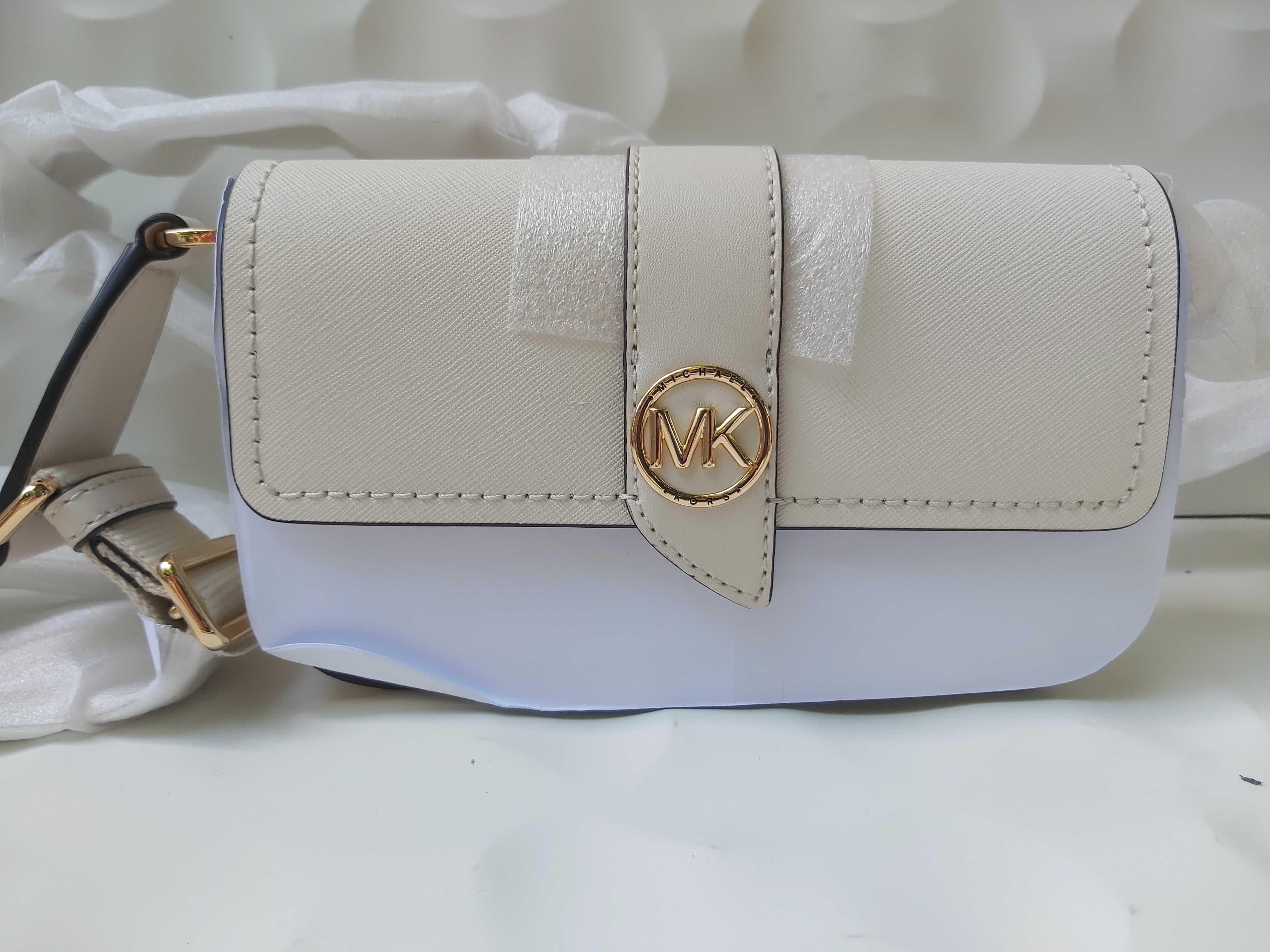 NOWA oryginalna torebka MICHAEL KORS mala beżowa listonoszka
