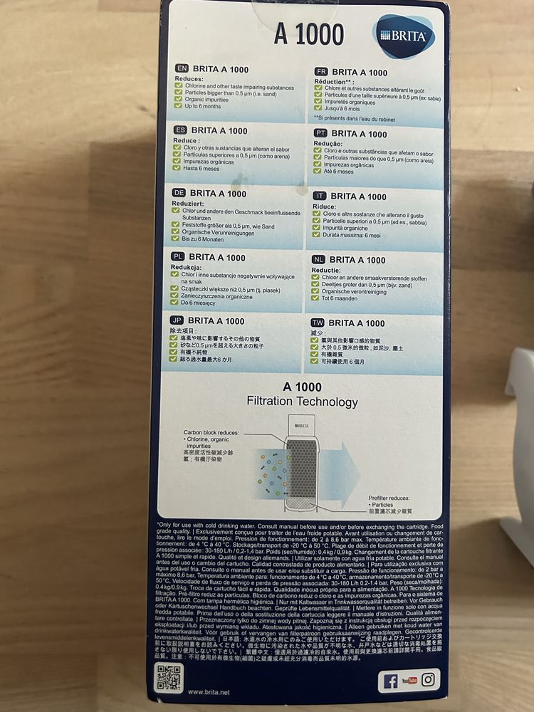 Filtr Brita A-1000 plus kran i uchwt pod zlew wszystko nowe