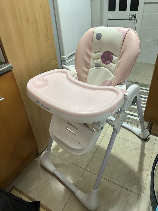 Cadeirinha de Refeição Kinderkraft Pink