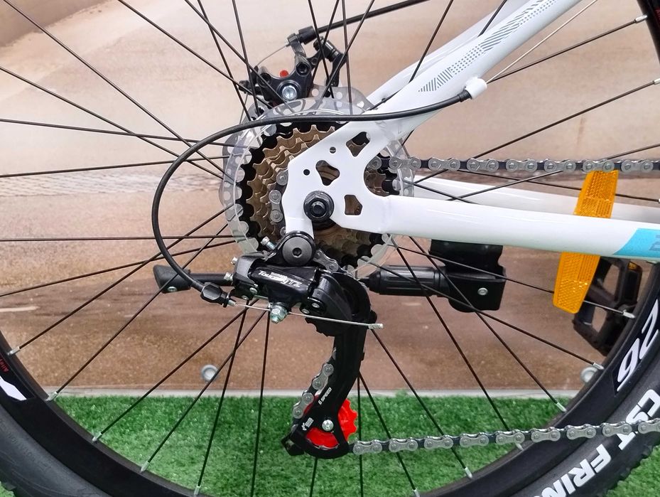 Dziewczęcy Rower górski MTB 26" rama 15" 145-165cm SHIMANO 2xTARCZE