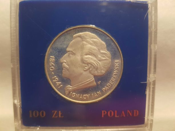 Moneta Ignacy Jan Paderewski 100 pln z 1975 roku